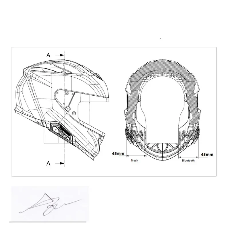 SMART HJC 21B / Intercomunicador Bluetooth SENA