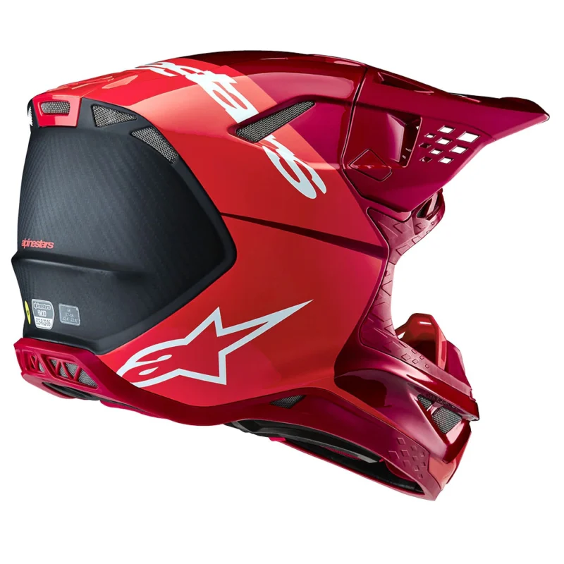 Casco ALPINESTARS MX SUPERTECH M10 Flood Rojo Fluor/Rojo Mate y Brillante 5