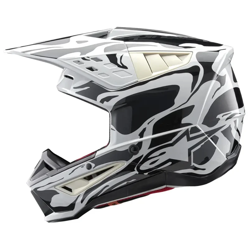 SM5 MINERAL Gris Frío/Gris Oscuro Brillante Casco Alpinestars