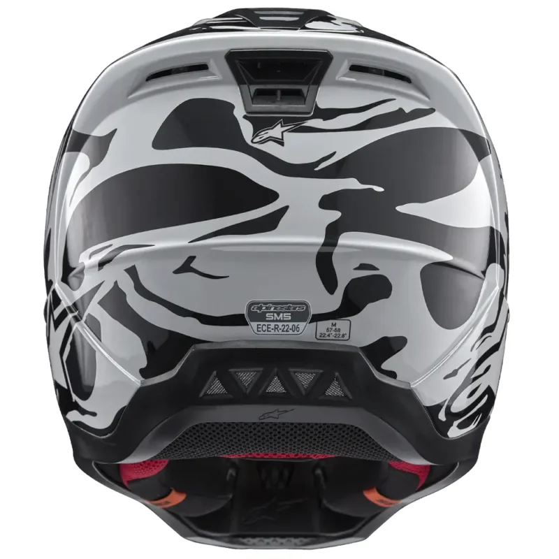 SM5 MINERAL Gris Frío/Gris Oscuro Brillante Casco Alpinestars