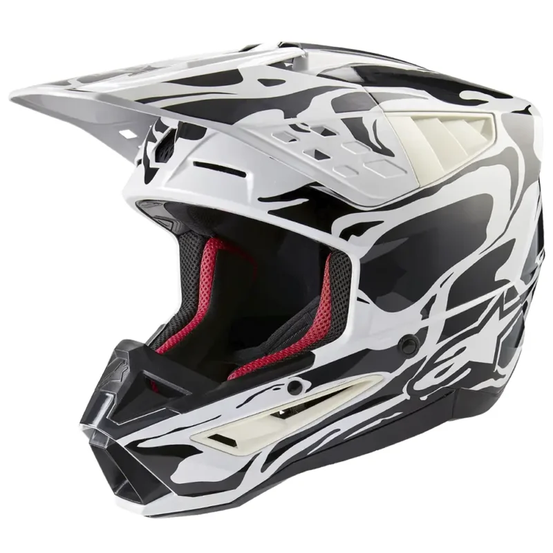 SM5 MINERAL Gris Frío/Gris Oscuro Brillante Casco Alpinestars