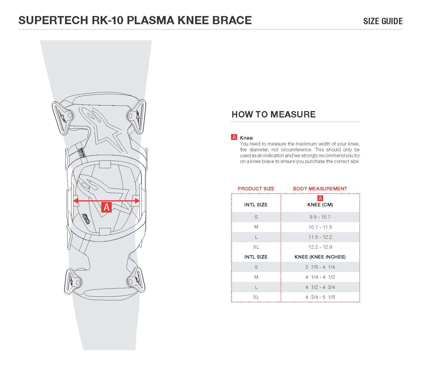 RK-10_KNEE_BRACES_Size_guide