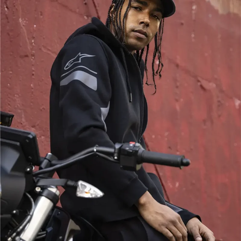 ESEMEX Sudadera con Capucha Negro/Carbón