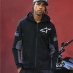 ESEMEX Sudadera con Capucha Negro/Carbón