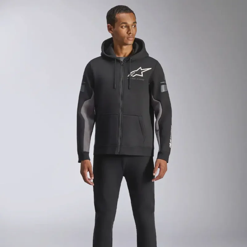 ESEMEX Sudadera con Capucha Negro/Carbón